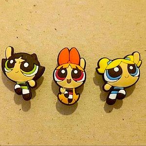 Power Puff Charm Set